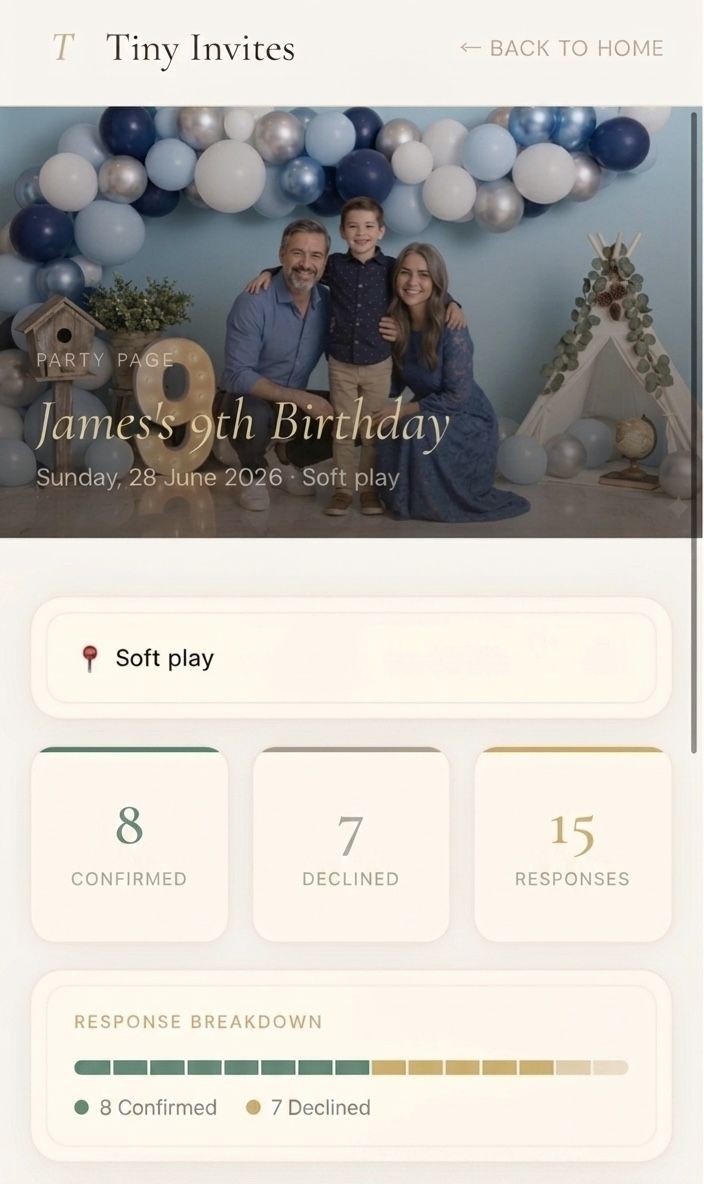 Daisy's party invite
